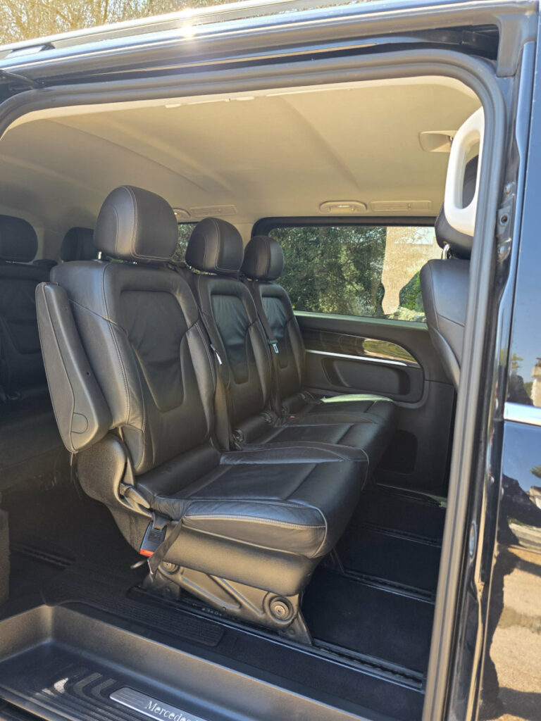 Minivan Mercedes-Benz Classe V, dettaglio fila sedili