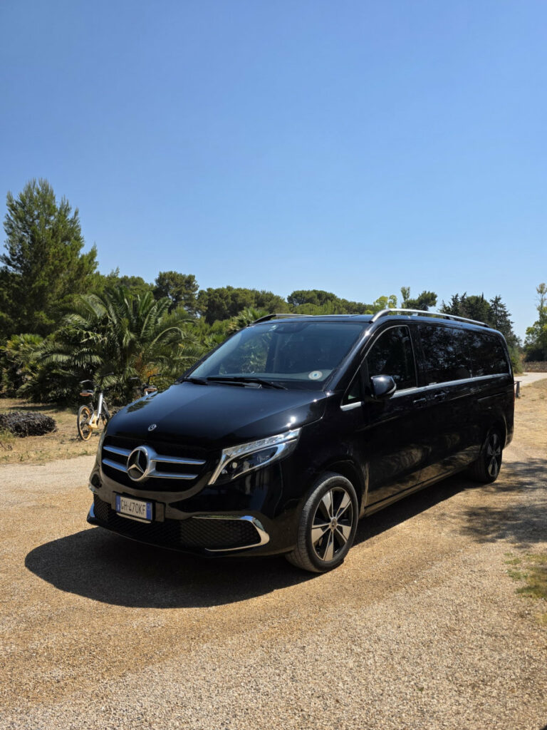 Minivan Mercedes-Benz Classe V su strada sterrata
